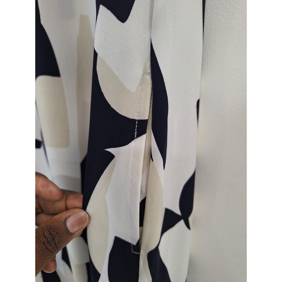 Joseph‎ Ribkoff Vanilla Multi Geometric Print Shirt Dress Ocean View Size 8 - Picture 4 of 9